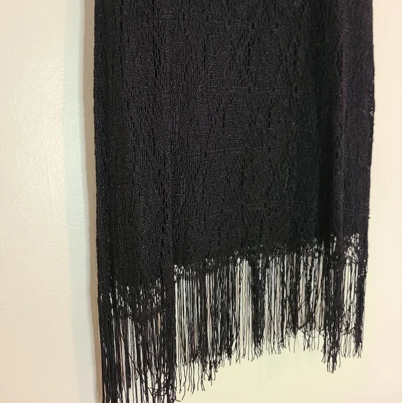 Vintage Double Fault flapper style fringe mini dress - Picture 4 of 8